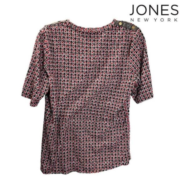 Jones New‎ York Women's Round Neck Short Sleeve Casual T-Shirts Tops - Picture 2 of 7